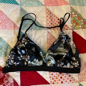 Brand New (without tags) Velvet Floral Honeydew Bralette
